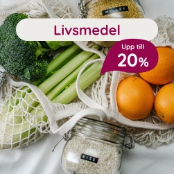 Livsmedel  upp till 20 %
